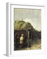 Drinkers at Table-Adriaen Brouwer-Framed Giclee Print