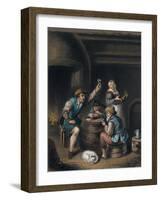 Drinking and Smoking-null-Framed Giclee Print