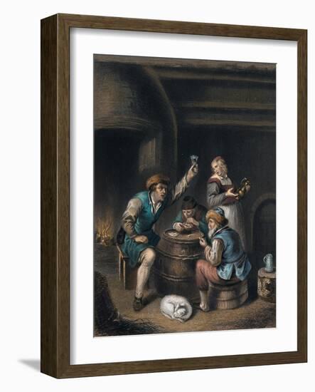 Drinking and Smoking-null-Framed Giclee Print