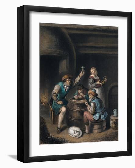 Drinking and Smoking-null-Framed Giclee Print