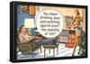 Drinking Beer Watching Sports Meaning of Life Funny Poster Print-null-Framed Poster