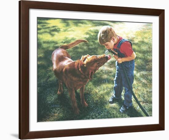 Drinking Buddies-Tom Sierak-Framed Art Print