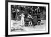 Drinking by a Car on the Beach-null-Framed Photographic Print