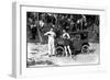 Drinking by a Car on the Beach-null-Framed Photographic Print