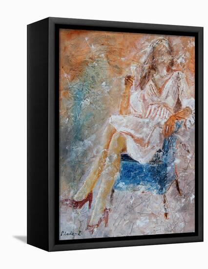 Drinking Champagne-Pol Ledent-Framed Stretched Canvas