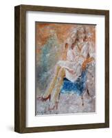 Drinking Champagne-Pol Ledent-Framed Art Print