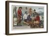 Drinking Cocoa at Camp, Alaska-null-Framed Giclee Print