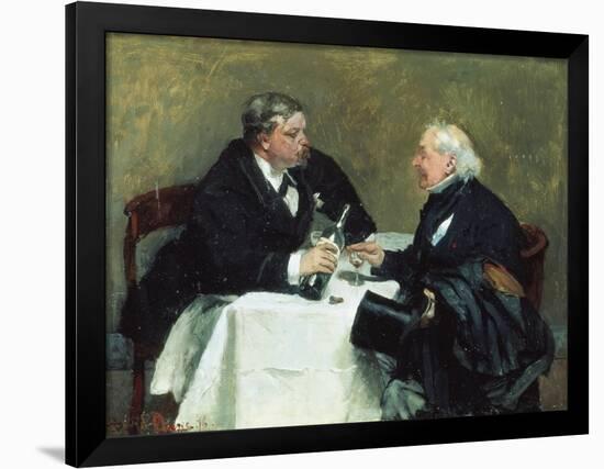 Drinking Companions, c.1876-David Oyens-Framed Giclee Print