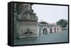 Drinking Fountain and an Old Aqueduct, Sulmona, Abruzzo, Italy-null-Framed Stretched Canvas