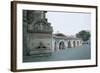 Drinking Fountain and an Old Aqueduct, Sulmona, Abruzzo, Italy-null-Framed Giclee Print