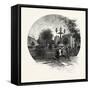 Drinking Fountain in the Gore, Canada, Nineteenth Century-null-Framed Stretched Canvas