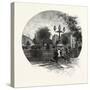 Drinking Fountain in the Gore, Canada, Nineteenth Century-null-Stretched Canvas