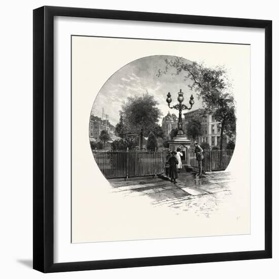 Drinking Fountain in the Gore, Canada, Nineteenth Century-null-Framed Giclee Print