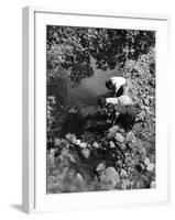 Drinking from a Stream-null-Framed Photographic Print