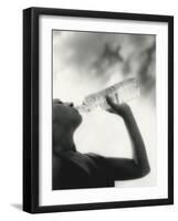 Drinking Mineral Water-Cristina-Framed Photographic Print