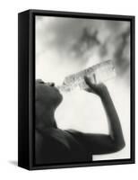 Drinking Mineral Water-Cristina-Framed Stretched Canvas