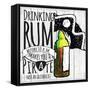 Drinking Rum-null-Framed Stretched Canvas