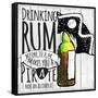 Drinking Rum-null-Framed Stretched Canvas