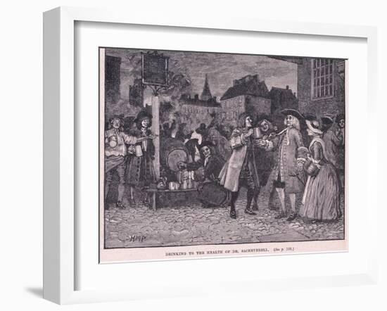 Drinking the Health of Dr Saheverell AD 1710-Henry Marriott Paget-Framed Giclee Print