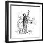 Drinking Wine-null-Framed Art Print