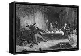 Drinks in Baronial Hall-J. Rogers-Framed Stretched Canvas