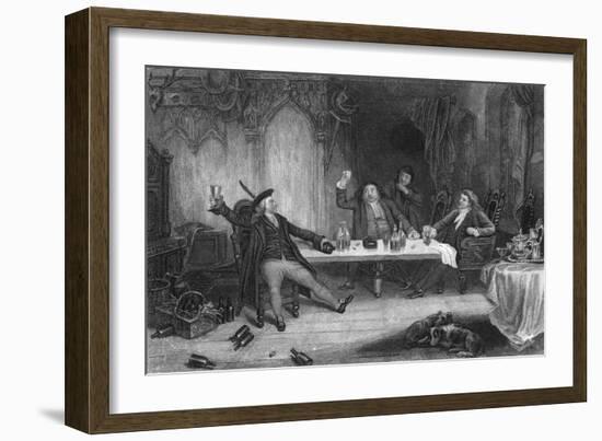 Drinks in Baronial Hall-J. Rogers-Framed Art Print