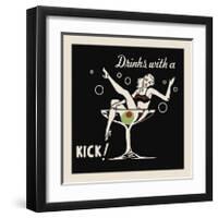 Drinks with a Kick-null-Framed Giclee Print