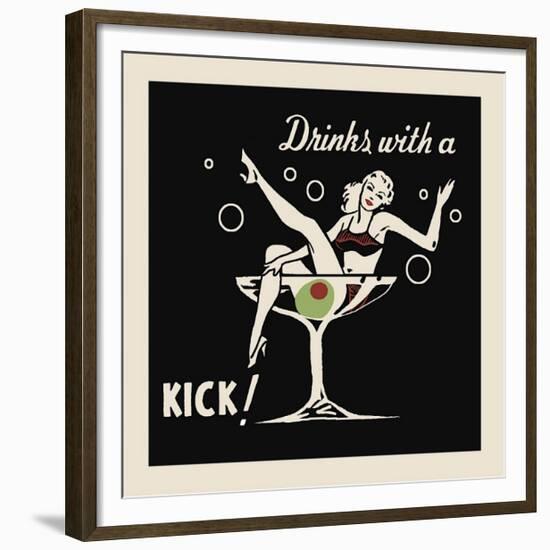 Drinks with a Kick-null-Framed Giclee Print