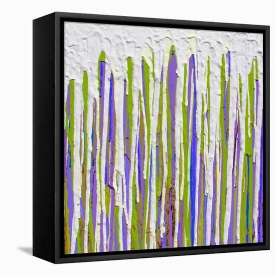 Dripcicles VIII-Ricki Mountain-Framed Stretched Canvas