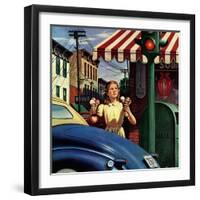 "Dripping Cones," July 29, 1944-Stevan Dohanos-Framed Giclee Print