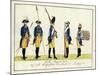 Drittes Regiment Garde, C.1784-J. H. Carl-Mounted Giclee Print