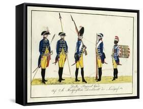 Drittes Regiment Garde, C.1784-J. H. Carl-Framed Stretched Canvas