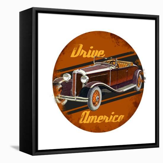 Drive America-null-Framed Stretched Canvas