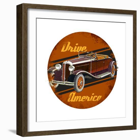 Drive America-null-Framed Giclee Print