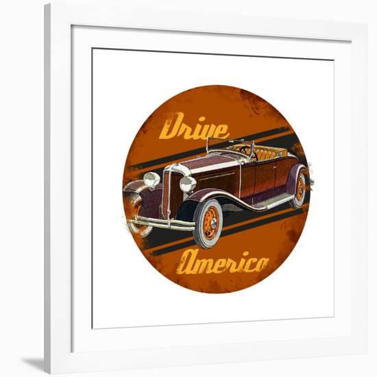 Drive America-null-Framed Giclee Print