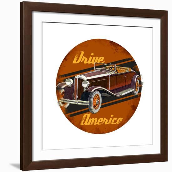 Drive America-null-Framed Giclee Print