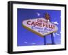 Drive Carefully Sign, Las Vegas, Nevada, USA-Gavin Hellier-Framed Photographic Print