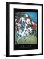 Drive - Football-Unknown Unknown-Framed Art Print