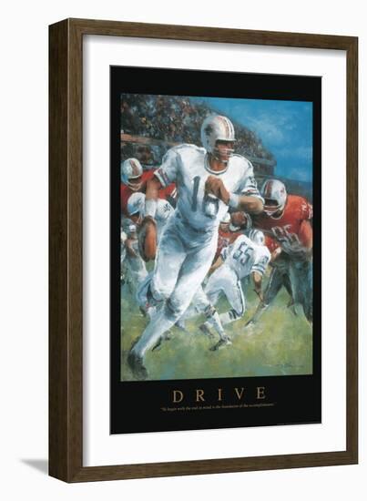 Drive - Football-Unknown Unknown-Framed Art Print