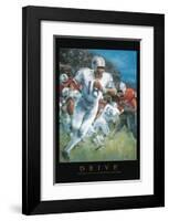 Drive - Football-Unknown Unknown-Framed Art Print