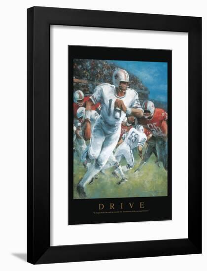 Drive - Football-Unknown Unknown-Framed Art Print