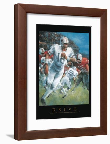 Drive - Football-Unknown Unknown-Framed Art Print