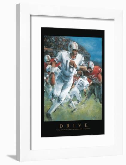 Drive - Football-Unknown Unknown-Framed Art Print