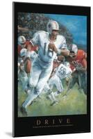 Drive - Football-Unknown Unknown-Mounted Art Print