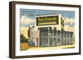 Drive-in Bank of Louisville-null-Framed Art Print