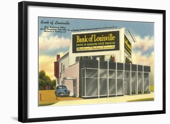 Drive-in Bank of Louisville-null-Framed Art Print