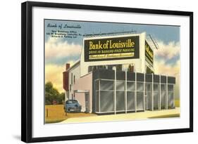 Drive-in Bank of Louisville-null-Framed Art Print