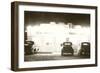 Drive-In Glowing at Night, Roadside Retro-null-Framed Art Print