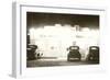 Drive-In Glowing at Night, Roadside Retro-null-Framed Art Print