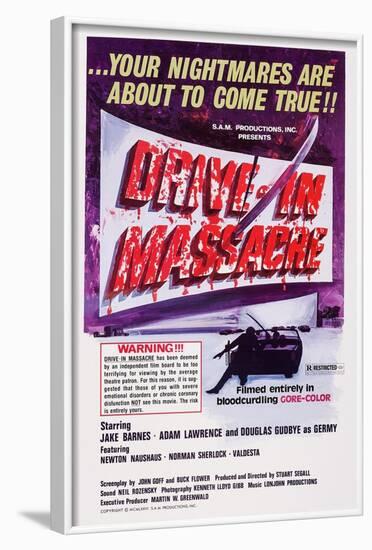 Drive-In Massacre, 1977-null-Framed Art Print